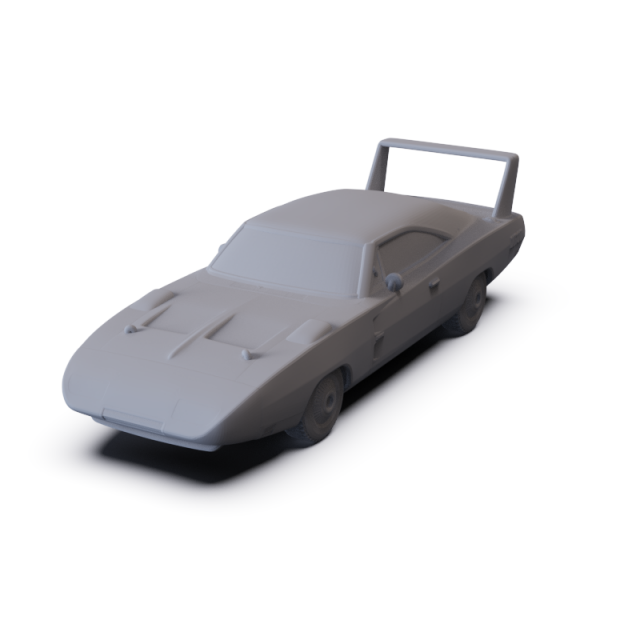 Dodge Charger Daytona Hemi 1969 PRE-SUPPORTED 3D Model .c4d .max .obj .3ds .fbx .stl .blend 