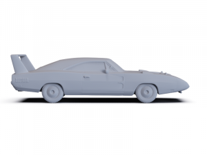 Dodge Charger Daytona Hemi 1969 PRE-SUPPORTED 3D Model