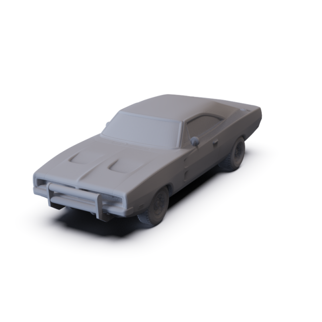 Dodge Charger General Lee 1969 PRE-SUPPORTED Modello 3D .c4d .max .obj .3ds .fbx .stl .blend 