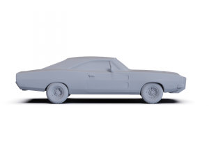 Dodge Charger General Lee 1969 PRE-SUPPORTED Modello 3D