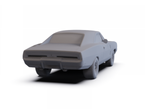 Dodge Charger General Lee 1969 PRE-SUPPORTED Modello 3D