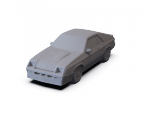 Dodge Charger L-body 1987 PRE-SUPPORTED 3D 모델