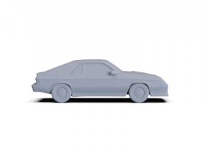 Dodge Charger L-body 1987 PRE-SUPPORTED 3D Model