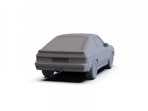 Dodge Charger L-body 1987 PRE-SUPPORTED 3D Model