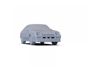 Dodge Charger L-body 1987 PRE-SUPPORTED 3D Model