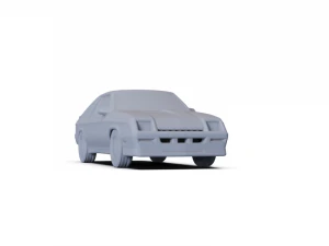 Dodge Charger L-body 1987 PRE-SUPPORTED 3D Model