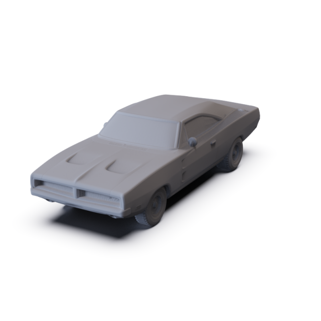 Dodge Charger RT 1969 PRE-SUPPORTED 3D 모델 .c4d .max .obj .3ds .fbx .stl .blend