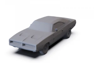 Dodge Charger RT 1969 PRE-SUPPORTED 3D Model