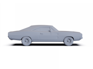Dodge Charger RT 1969 PRE-SUPPORTED 3D 모델