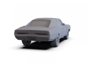 Dodge Charger RT 1969 PRE-SUPPORTED 3D 모델