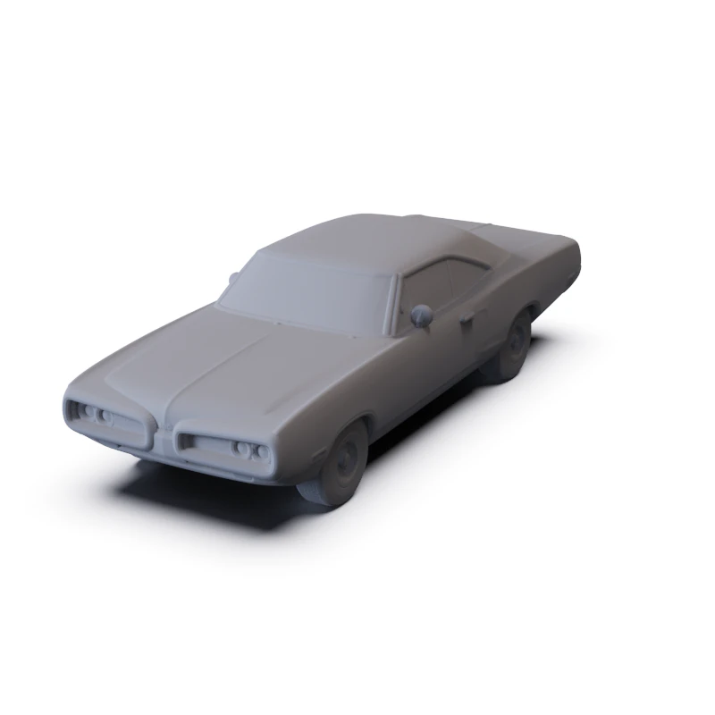 Dodge Coronet 500 Coupe 1970 PRE-SUPPORTED 3D Model .c4d .max .obj .3ds .fbx .stl .blend 