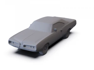 Dodge Coronet 500 Coupe 1970 PRE-SUPPORTED 3D Model