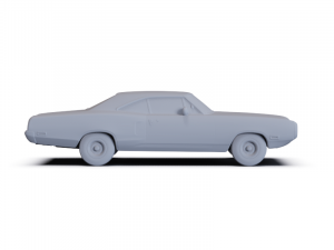 Dodge Coronet 500 Coupe 1970 PRE-SUPPORTED 3Dモデル