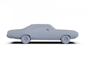 Dodge Coronet 500 Coupe 1970 PRE-SUPPORTED 3D Model