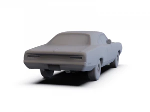 Dodge Coronet 500 Coupe 1970 PRE-SUPPORTED 3D Model