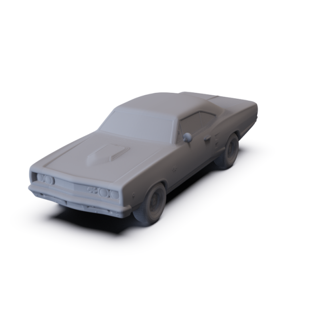 Dodge Coronet WS23 RT Coupe 1968 PRE-SUPPORTED Modèle 3D .c4d .max .obj .3ds .fbx .stl .blend 