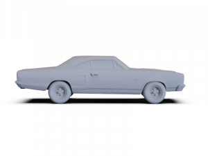 Dodge Coronet WS23 RT Coupe 1968 PRE-SUPPORTED Modèle 3D