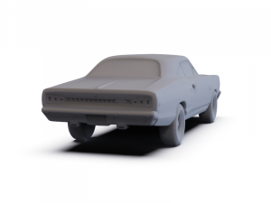 Dodge Coronet WS23 RT Coupe 1968 PRE-SUPPORTED Modèle 3D
