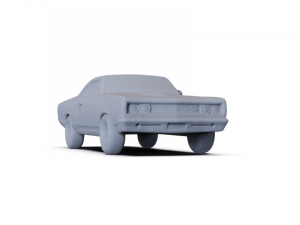 Dodge Coronet WS23 RT Coupe 1968 PRE-SUPPORTED Modèle 3D
