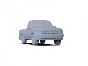 Dodge Dakota RegularCab 1991 PRE-SUPPORTED Model 3D