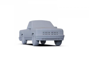 Dodge Dakota RegularCab 1991 PRE-SUPPORTED 3D Model