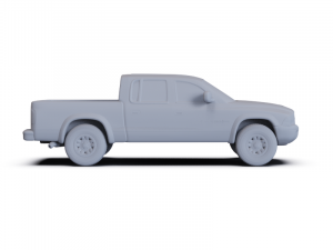 Dodge Dakota Sport QuadCab 2000 PRE-SUPPORTED 3D Model
