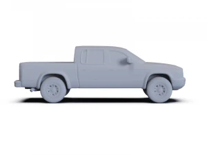 Dodge Dakota Sport QuadCab 2000 PRE-SUPPORTED 3D Model