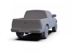 Dodge Dakota Sport QuadCab 2000 PRE-SUPPORTED 3D Model