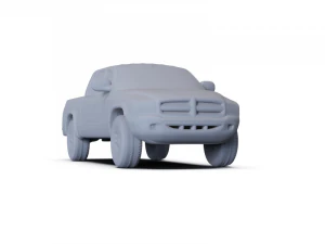 Dodge Dakota Sport QuadCab 2000 PRE-SUPPORTED 3D Model