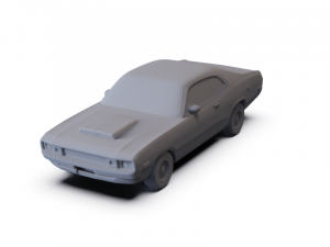 Dodge Demon 340 1972 PRE-SUPPORTED Model 3D