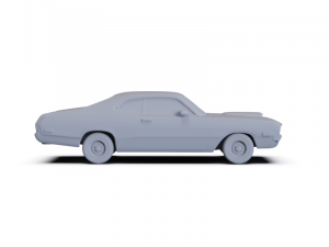 Dodge Demon 340 1972 PRE-SUPPORTED 3D Model