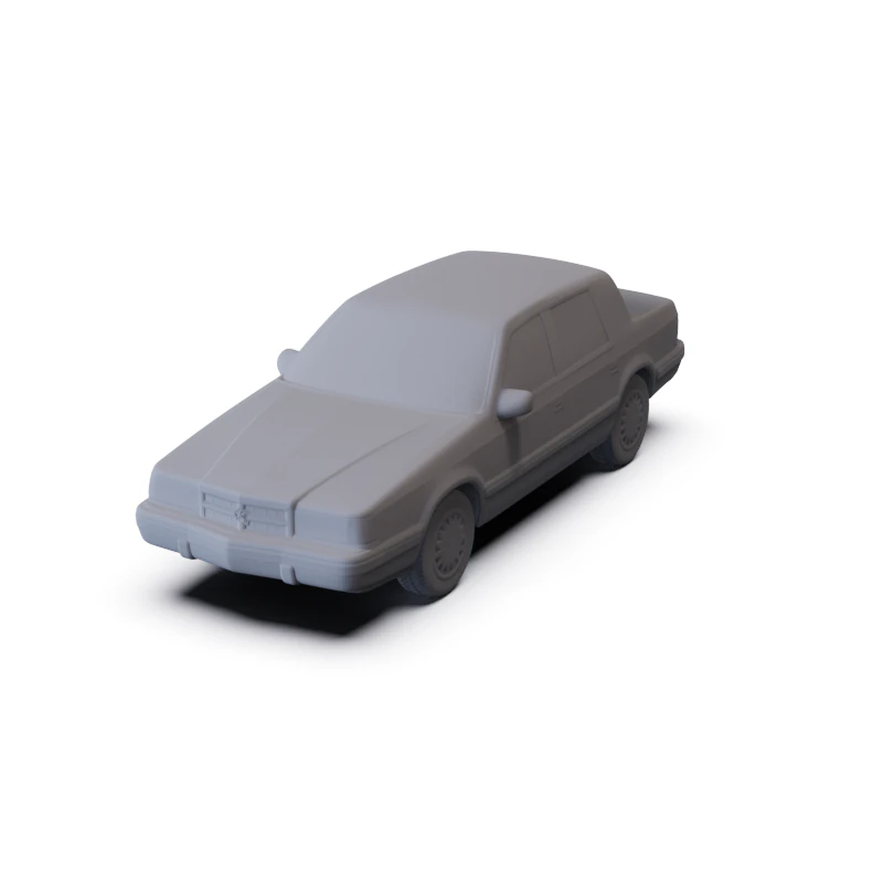 Dodge Dynasty 1993 PRE-SUPPORTED 3D Model .c4d .max .obj .3ds .fbx .stl .blend