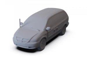 Dodge Grand Caravan 2004 PRE-SUPPORTED 3D Model
