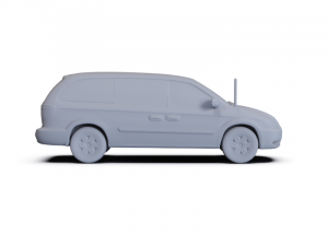 Dodge Grand Caravan 2004 PRE-SUPPORTED Modelo 3D