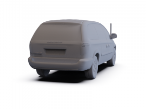 Dodge Grand Caravan 2004 PRE-SUPPORTED Modelo 3D