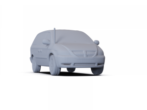 Dodge Grand Caravan 2004 PRE-SUPPORTED Modelo 3D