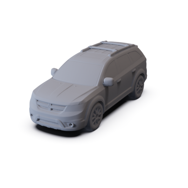 Dodge Journey 2011 PRE-SUPPORTED 3D Model .c4d .max .obj .3ds .fbx .stl .blend 