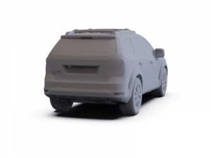 Dodge Journey 2011 PRE-SUPPORTED 3D Model