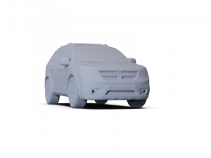 Dodge Journey 2011 PRE-SUPPORTED 3D Model