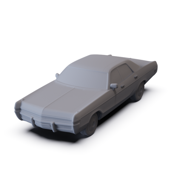 Dodge Monaco Sedan 1972 PRE-SUPPORTED 3Dモデル .c4d .max .obj .3ds .fbx .stl .blend 