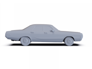 Dodge Monaco Sedan 1972 PRE-SUPPORTED 3Dモデル