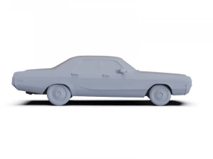 Dodge Monaco Sedan 1972 PRE-SUPPORTED 3D Model