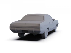 Dodge Monaco Sedan 1972 PRE-SUPPORTED 3D Model
