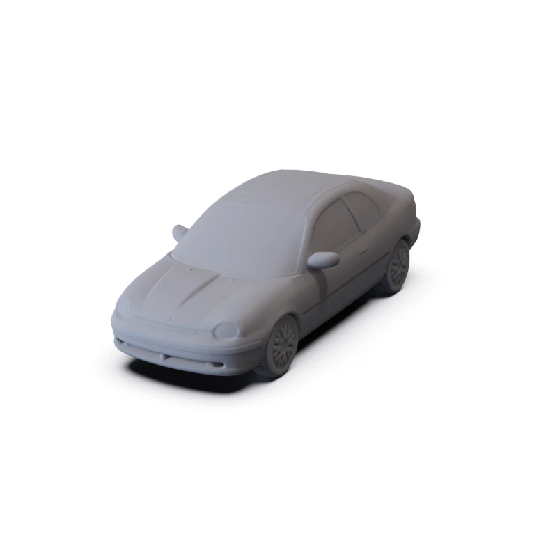 Dodge Neon Sport Coupe 1996 PRE-SUPPORTED 3D Model .c4d .max .obj .3ds .fbx .stl .blend 
