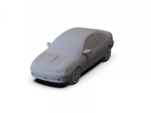Dodge Neon Sport Coupe 1996 PRE-SUPPORTED 3Dモデル