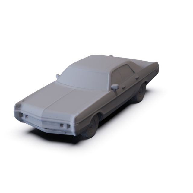 Dodge Polara Custom Coupe 1970 PRE-SUPPORTED 3D 모델 .c4d .max .obj .3ds .fbx .stl .blend 