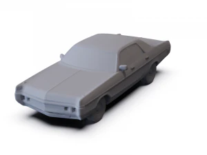 Dodge Polara Custom Coupe 1970 PRE-SUPPORTED 3D Model