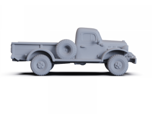 Dodge Power Wagon 1946 PRE-SUPPORTED Modelo 3D