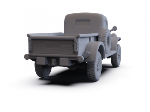 Dodge Power Wagon 1946 PRE-SUPPORTED Modelo 3D