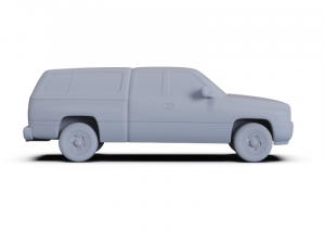 Dodge Ram 1500 ClubCab ST 1999 PRE-SUPPORTED 3Dモデル